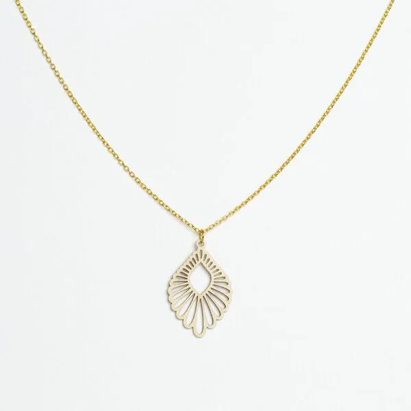 feinformart feinformart Kette mit Holzanhänger 'Mindful', Natur (beige), – Produktbild 1 von 5