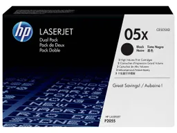 Hewlett Packard hp Twinpack Druckkassetten CE505XD schwarz – Produktbild 1 von 1