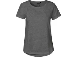 Neutral Neutral Bio-Damen-T-Shirt mit Roll-Up-Ärmeln, dark heather, Gr. L – Produktbild 1 von 1