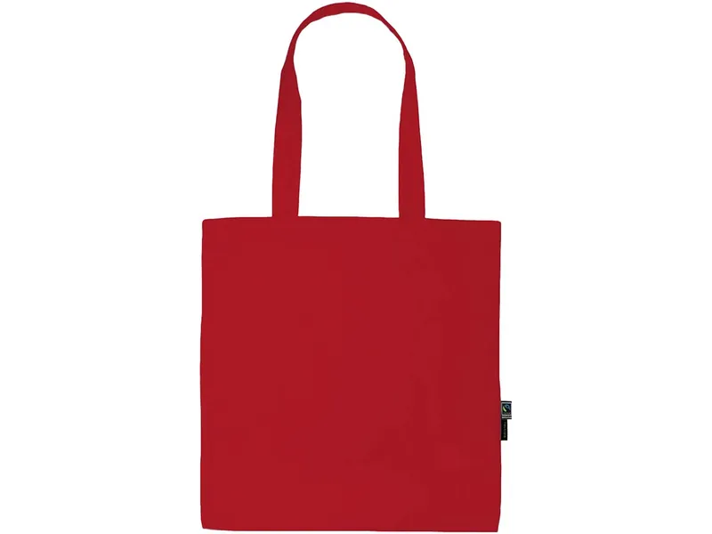 Neutral Neutral Bio-Baumwoll-Tragetasche mit langen Henkeln, Red, – Produktbild 1 von 1