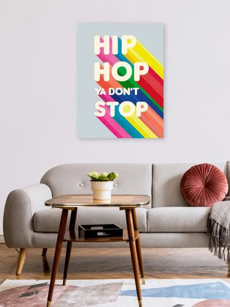 Photocircle Photocircle Poster / Leinwandbild - Hip Hop Ya don't stop typography – Produktbild 2 von 4