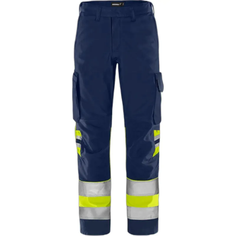 Fristads Sichtbare Arbeits Hose Klasse 1 Fristads Green 2668 GPLU, Gelb, – Produktbild 2 von 2