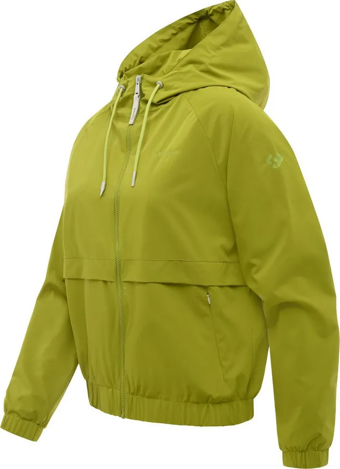 ragwear ragwear Outdoorjacke Anndra Übergangsjacke mit verstellbarer Kapuze, Grün, – Produktbild 3 von 4
