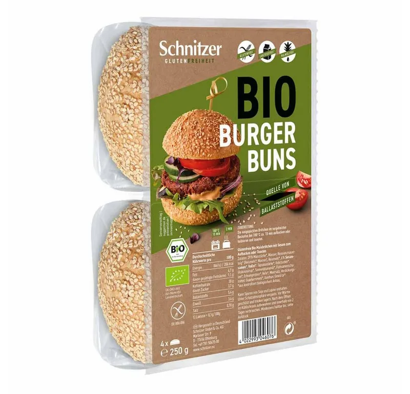 Schnitzer Schnitzer Hamburger-Buns zum Aufbacken, glutenfrei (2 Stück) – Produktbild 3 von 3