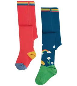 Frugi Frugi Warme Kinder Strumpfhosen im 2er-Pack aus Biobaumwolle – Produktbild 1 von 1