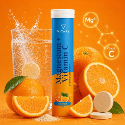 VITAFY VITAFY Magnesium + Vitamin C - Orange (20 Brausetabletten) – Produktbild 1 von 1