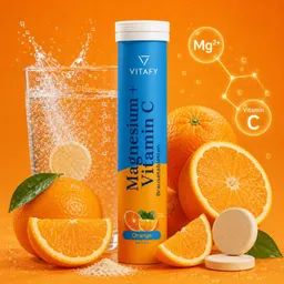 VITAFY VITAFY Magnesium + Vitamin C - Orange (20 Brausetabletten) – Produktbild 1 von 1