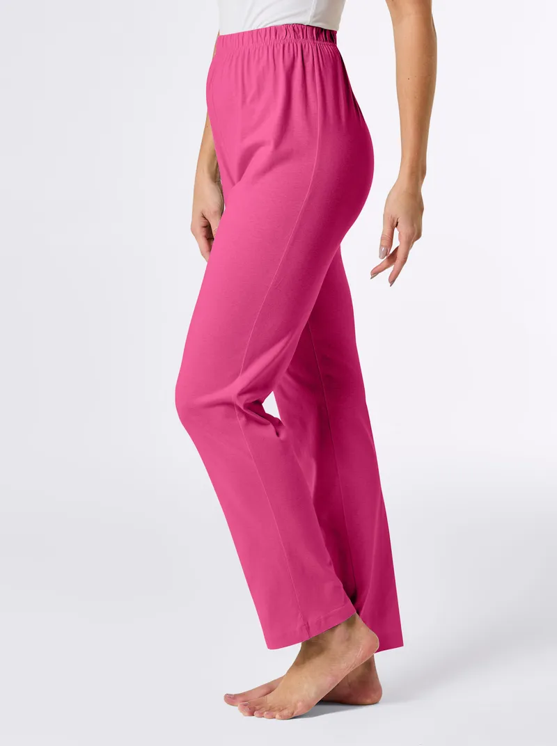 wäschepur Schlafanzug-Hose fuchsia, Fuchsia, – Produktbild 1 von 2
