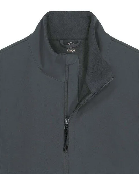 YTWOO YTWOO Herren Eco Softshell Jacke, Anthrazit, – Produktbild 3 von 3
