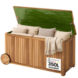 Casaria® Gartenbox Akazienholz 350L mit Innenplane 119x50x61cm wetterfest – Produktbild 1 von 1