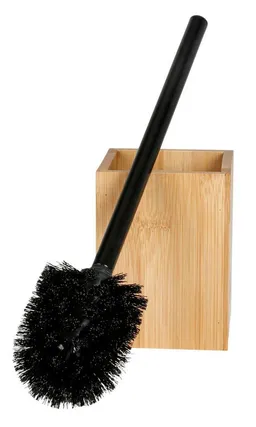 BURI WC-Garnitur Toilettenbürstenhalter aus Bambus WC-Bürste Toilettenbürste – Produktbild 1 von 1