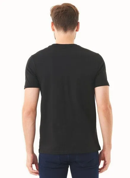 ORGANICATION ORGANICATION T-Shirt aus Bio-Baumwolle mit Ski-Print, Schwarz(black), – Produktbild 4 von 4