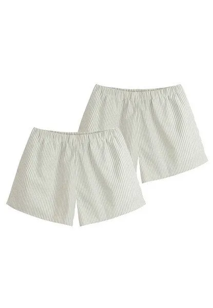 MELA MELA Pyjama Shorts Bundle Style VANIKA, Thymian / naturweiß gestreift, – Produktbild 1 von 4