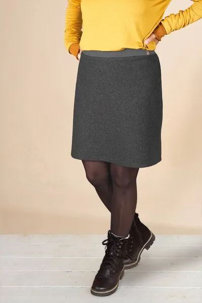 La Gitana La Gitana Woll Rock "Vienne" 100% Merinowolle mulesingfrei, Grau, – Produktbild 6 von 8