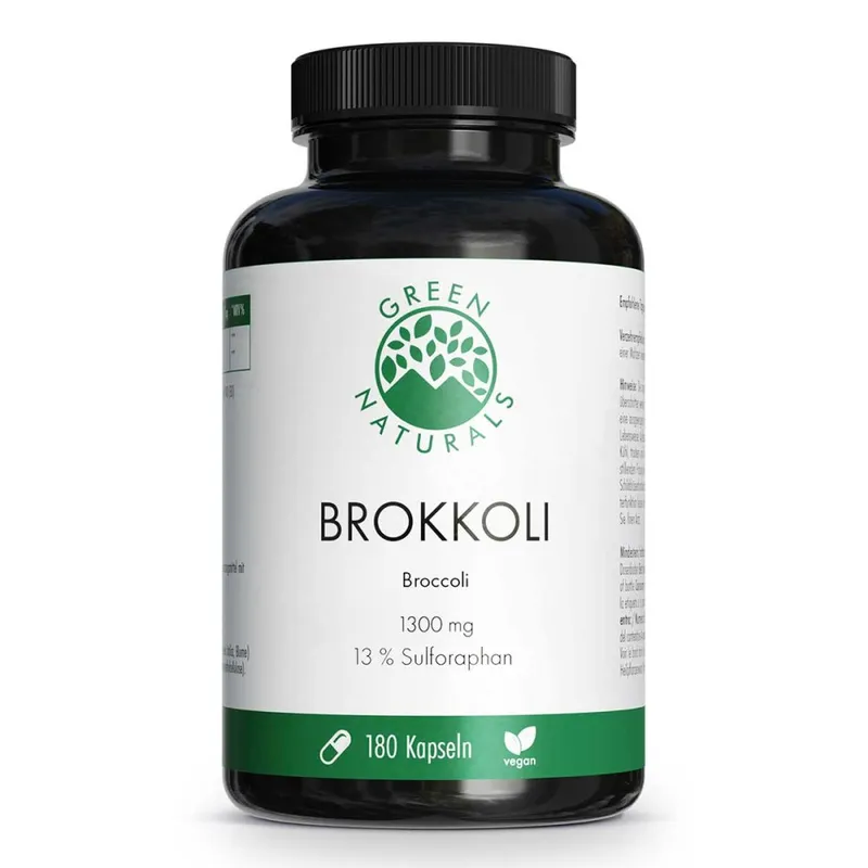 Green Naturals Green Naturals Brokkoli + 13% Sulforaphan vegan – Produktbild 1 von 1