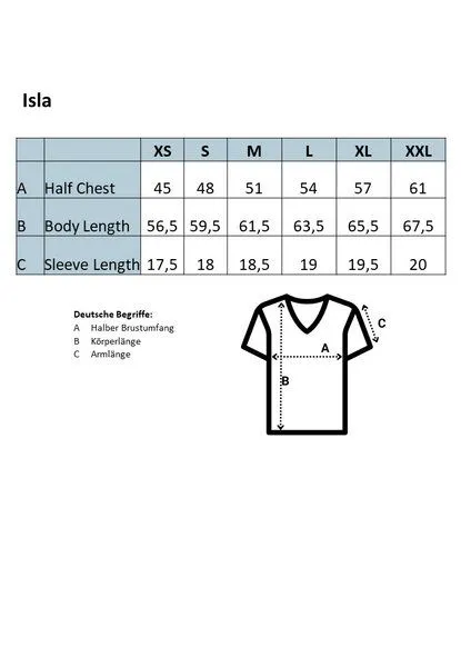 TORLAND TORLAND Damen T-Shirt mit V- Ausschnitt ISLA, Blau (french navy), – Produktbild 1 von 2
