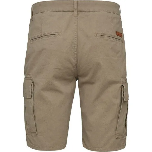 KnowledgeCotton Apparel KnowledgeCotton Apparel Cargo Shorts - Light Feather Gray, Beige, – Produktbild 2 von 4