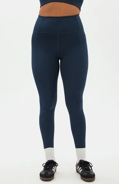 Girlfriend Collective Girlfriend Collective Damen Yogaleggings mit hohem Bund „Compressive High-Rise" aus recycelten Plastikflaschen, Moosgrün, – Produktbild 1 von 4