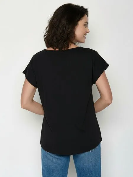 GreenBomb GREENBOMB Basic Cool - Lässiges T-Shirt aus Bio-Baumwolle / GOTS / Fair & Vegan, Schwarz (black), – Produktbild 3 von 4
