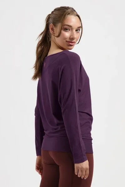 Urban Goddess Urban Goddess Budhi Yoga Langarm Shirt, Bloom (aubergine), – Produktbild 3 von 4