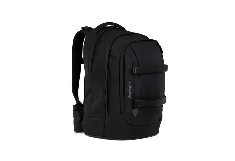 Satch Satch Schulranzen Schulrucksack-Set PACK Blackjack 3-teilig (3-teilig), ergonomisch, Your-Size-System: auf Körpergröße anpassbar, Schwarz, – Produktbild 1 von 3