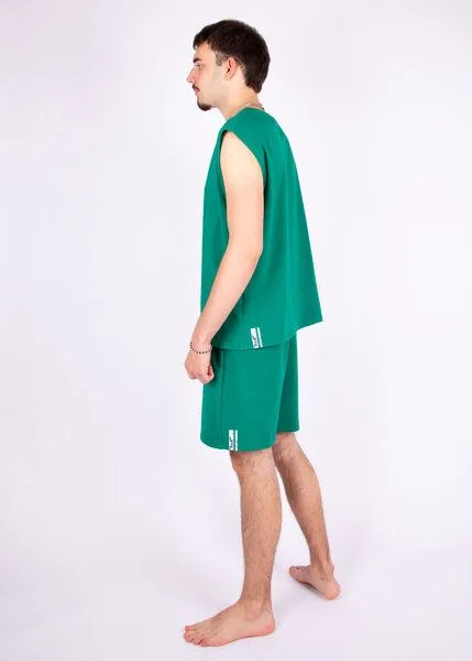ÆVRIL ÆVRIL Unisex Oversize Shirt // Emerald Green // Bio-Baumwolle – Produktbild 4 von 4