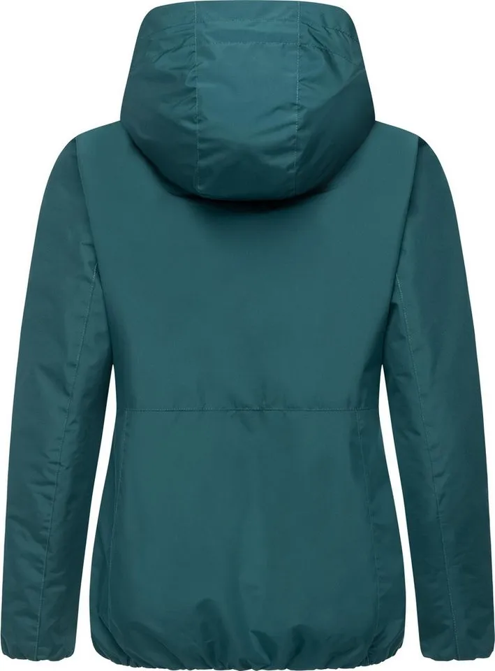 ragwear ragwear Outdoorjacke Sunniva Light Wasserdichte und atmungsaktive Damen Übergangsjacke, Grün, – Produktbild 4 von 5