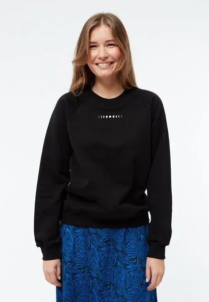 Givn Berlin Givn Berlin Sweatshirt GBYARA aus weicher Bio-Baumwolle mit Stickerei - Black, Black, – Produktbild 2 von 4