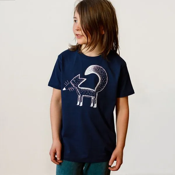 Cmig Cmig Kinder T-Shirt Franzi Fuchs, Navy (blau), – Produktbild 3 von 4