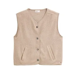 People Wear Organic People Wear Organic Fleece Weste, beige mélange – Produktbild 1 von 1
