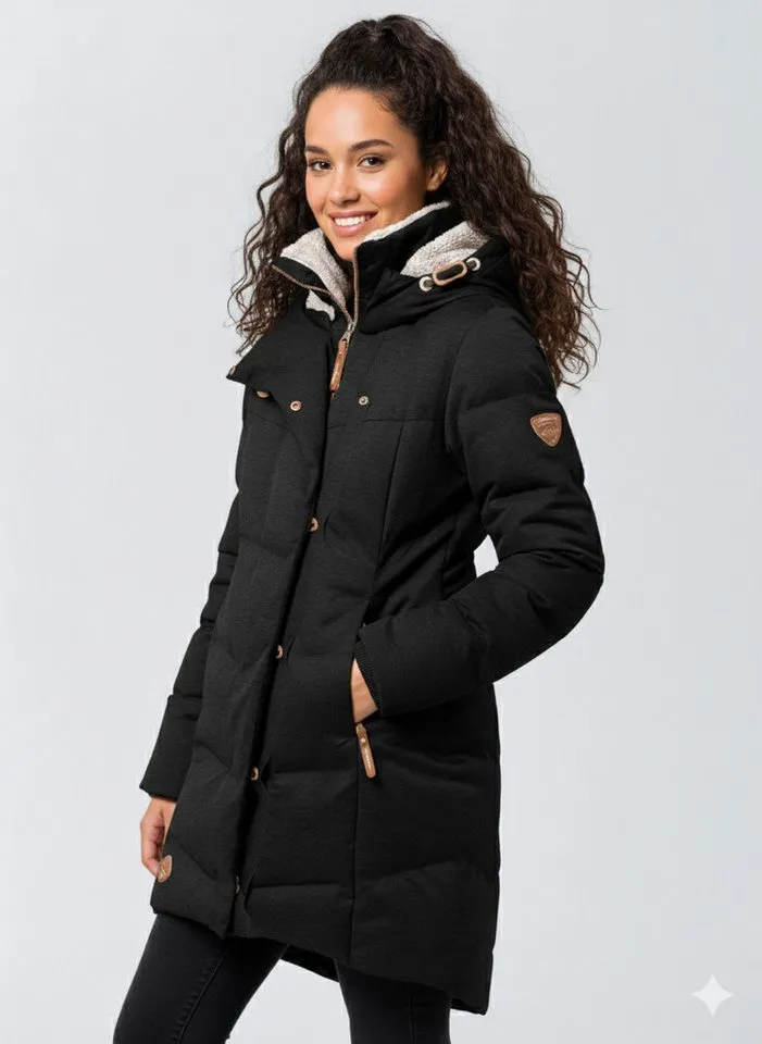 ragwear ragwear Funktionsparka PAVLA O, Schwarz, – Produktbild 1 von 3