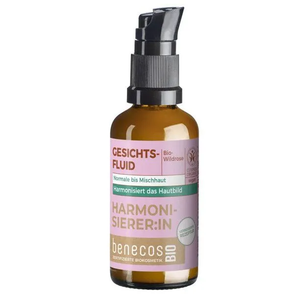 Benecos benecosBIO HARMONISIERER:IN GESICHTSFLUID BIO-WILDROSE – Produktbild 1 von 1