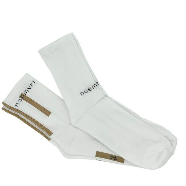 noemvri fashion label noemvri fashion label 2er Pack Logo Tennissocken, Weiss, – Produktbild 1 von 4