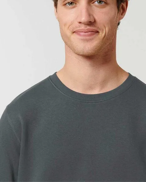 YTWOO YTWOO Unisex Sweatshirt | fairtrade & ökologisch, Anthrazit, – Produktbild 3 von 4