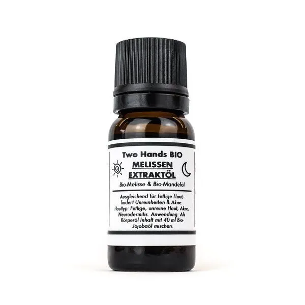 Two Hands BIO Two Hands BIO Melissenextraktöl mit Bio-Melisse & Bio-Mandelöl - 2,5 % Extrakt - Bio Vegan – Produktbild 1 von 1