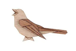 BeWooden BeWooden Holzbrosche Nightingale Brooch – Produktbild 1 von 1