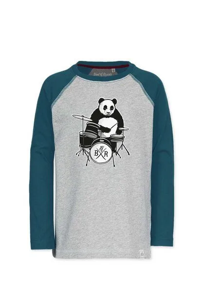Band of Rascals Band of Rascals Panda Longsleeve Shirt, Dark-petrol, – Produktbild 2 von 4