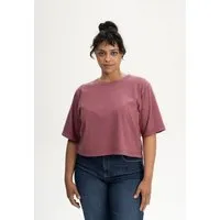 MELA Cropped T-Shirt Style DESNA | von MELA | Fairtrade & GOTS zertifiziert, Marmelade melange, – Produktbild 1 von 1