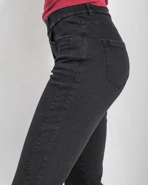 Alma & Lovis Alma & Lovis Schmale Damen Jeans aus Bio-Baumwolle | Slim Jeans, Grau, – Produktbild 4 von 4
