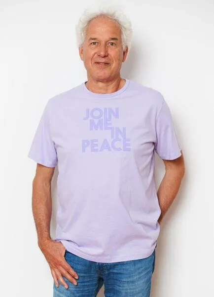 SPARKLES OF LIGHT SPARKLES OF LIGHT Yoga Shirt | JOIN ME IN PEACE, Lila, – Produktbild 1 von 2