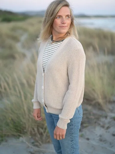 FUXBAU FUXBAU 4Seasons Frauen Strickjacke, Beigemeliert, – Produktbild 2 von 4