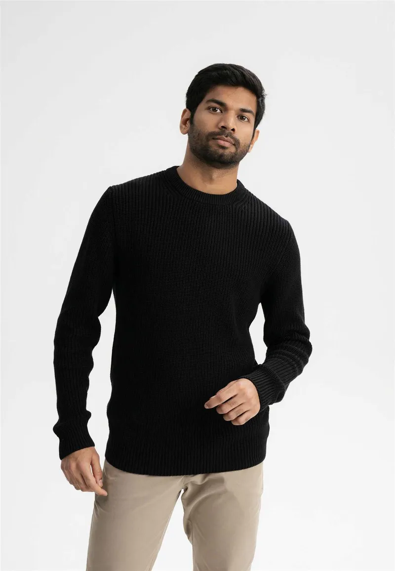 MELA Strickpullover Modell: Ravi, Schwarz, – Produktbild 1 von 4