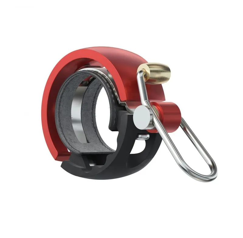Knog Knog Fahrradklingel Oi Luxe klein 22.2mm schwarz rot – Produktbild 1 von 2