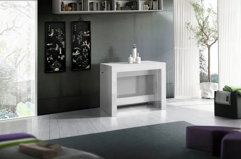 Home affaire Esstisch Praktika, Küchentisch, Wohnzimmertisch, Speisetisch, mit Auszugsfunktion, ausziehbar von 50 cm auf 300 cm, Beige, – Produktbild 3 von 8