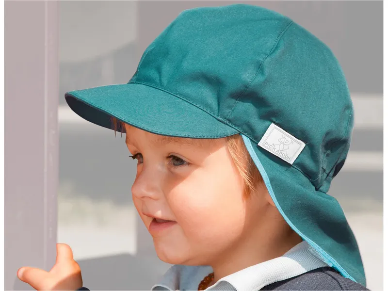 Pickapooh Pickapooh Baby und Kinder Mütze UV-80 caribbean sea Gr.56, Blau, – Produktbild 2 von 2