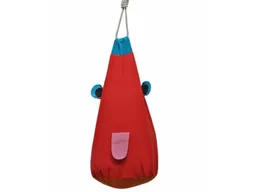 dekdek Roxane Box- und Knuddelsack rot ca. 54 cm hoch, Durchmesser 32 cm ohne Seil – Produktbild 1 von 1