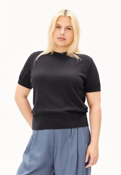 ARMEDANGELS ARMEDANGELS FINE KNIT Damen Strickshirt aus TENCEL Modal Mix, Dark steel, – Produktbild 1 von 5