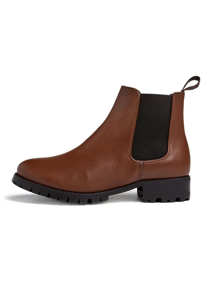 Will's Vegan Store Will's Vegan Store Damen vegan Chelsea Boots Luxe Deep Tread Maroon, Braun, – Produktbild 1 von 2