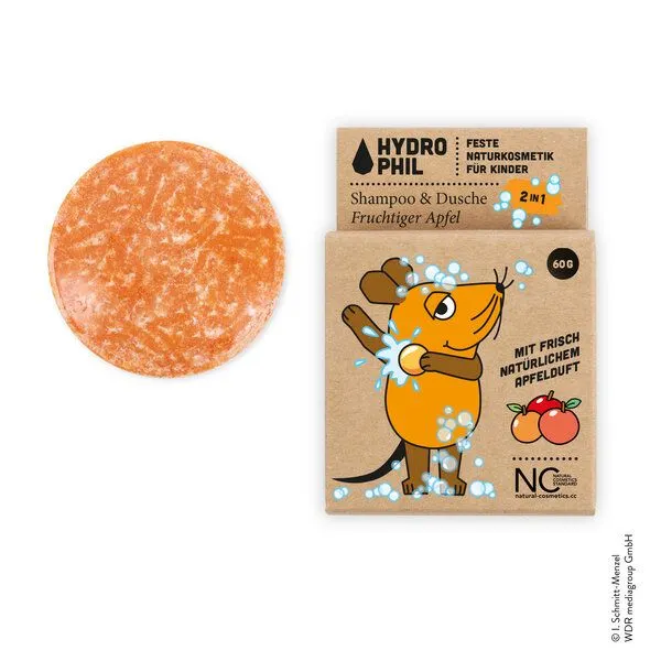 Hydrophil HYDROPHIL Festes 2in1 Shampoo & Dusche für Kids | Naturkosmetik | – Produktbild 3 von 6
