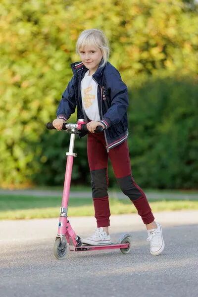 Babbily Babbily Verstellbare Thermo-Leggings aus Bio-Baumwolle mit robustem Knie, Rot, – Produktbild 3 von 4